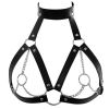 Women Bondage Body Harness Lingerie Goth Crop Tops Leather Bra Cage BDSM Collar Body Harness Belt Chain Slave Breasts Sex Toys